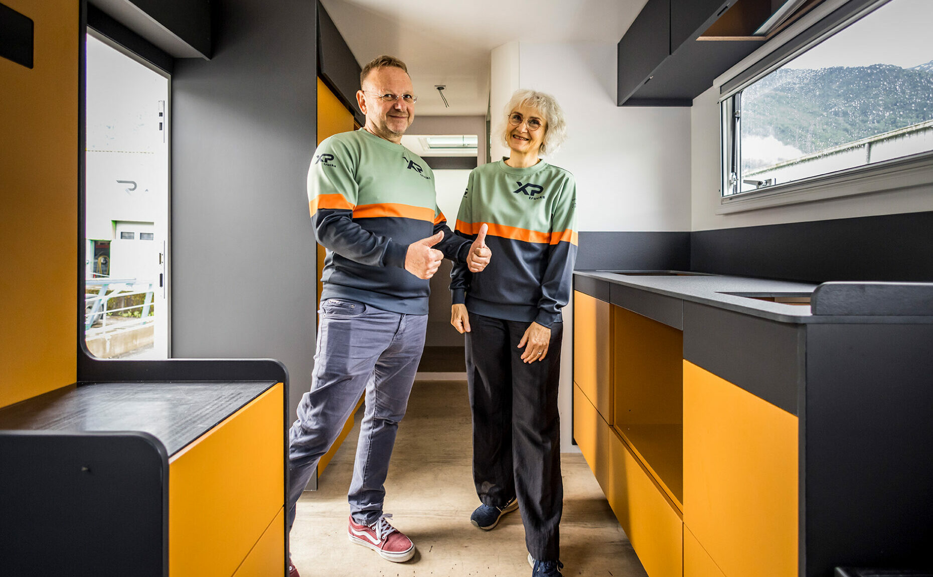 Reportage photo Scania Camion xp trucks modèle XP Horizon - Jean-Claude et Laurence